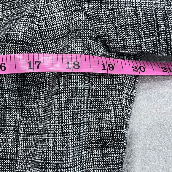 [US M]Frenz Chic Gray and Black Linen Blend Tweed Lace Jacket Hook Eye VTG - Picture 7 of 10